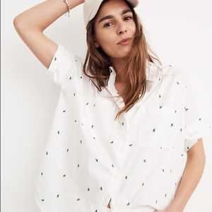Madewell Embroidered Cactus Courier Shirt Blog Fav